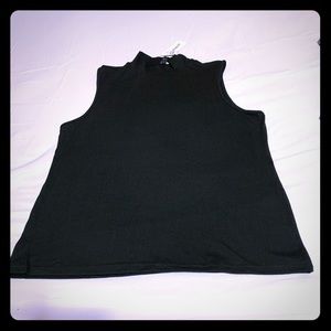 Women’s Black High Neck Sleeveless Blouse Top XL